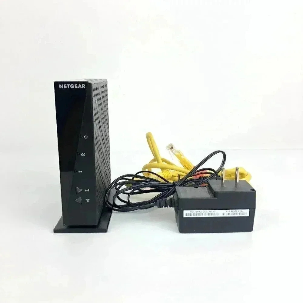 Netgear WNR2000v5 N300 4 Ports Wireless WiFi Router w/ Adapter + Ethern